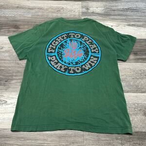 Vintage No Rules Fighting Pine Green Mens L Fight to‎ Play Play to Win T-Shirt